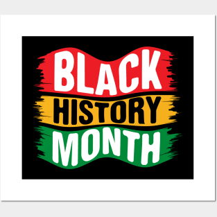 Black History Month text design Posters and Art